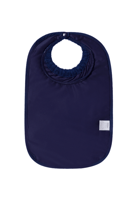 ABSTRACT WATERPROOF BIB WITH SNAPS, SOLID COLOR - X-LARGE