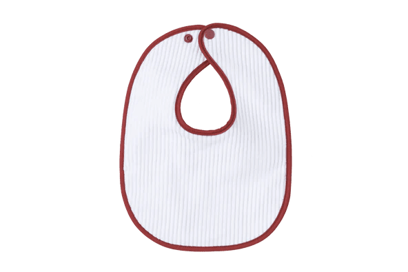 LITTLE PIPERS RIBBED WATERPROOF BIB - MAUVE - INFANT FEEDING LITTLE PIPERS