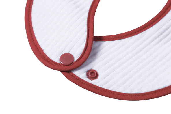 LITTLE PIPERS RIBBED WATERPROOF BIB - MAUVE - INFANT FEEDING LITTLE PIPERS