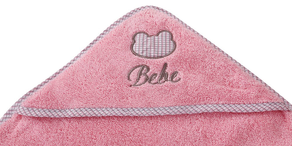 HOODED TOWEL SET PINK