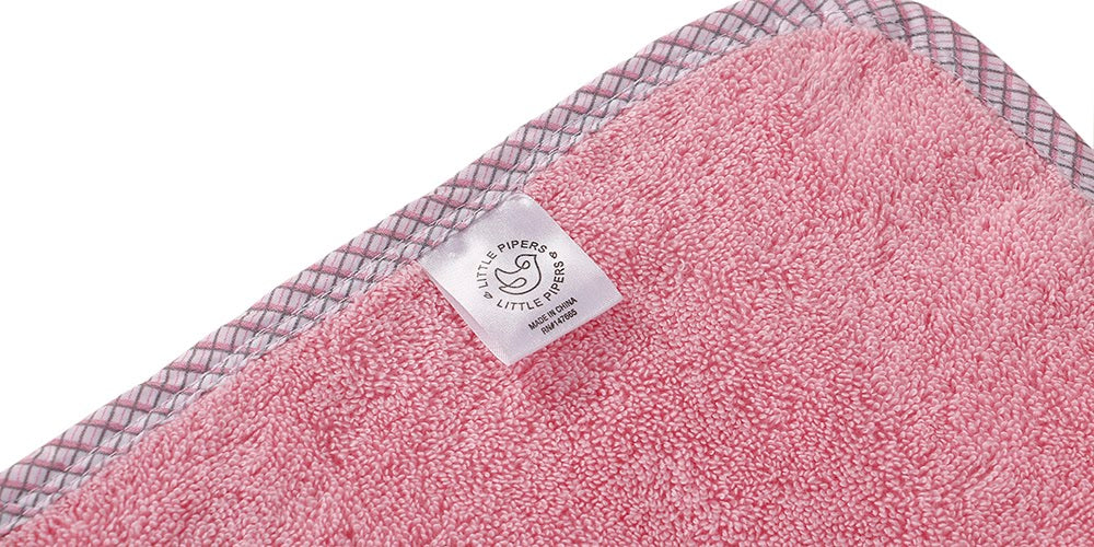 HOODED TOWEL SET PINK