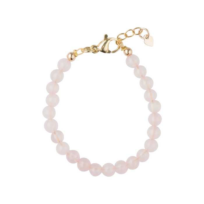 PICKY ROSE QUARTZ BEADS BRACELET