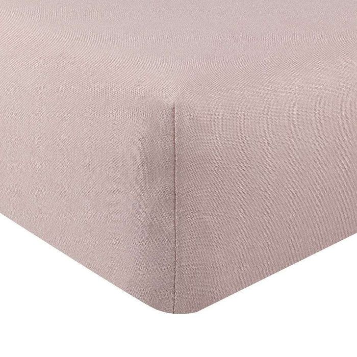 ABSTRACT FITTED SHEET SOLID MAUVE FOR STANDARD CRIB - 28" X 52"