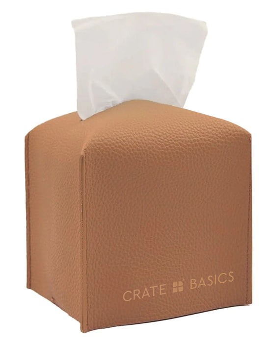CRATE & BASICS TISSUE BOX SLEEVE SMALL MOD CARAMEL GEAR CRATE & BASICS