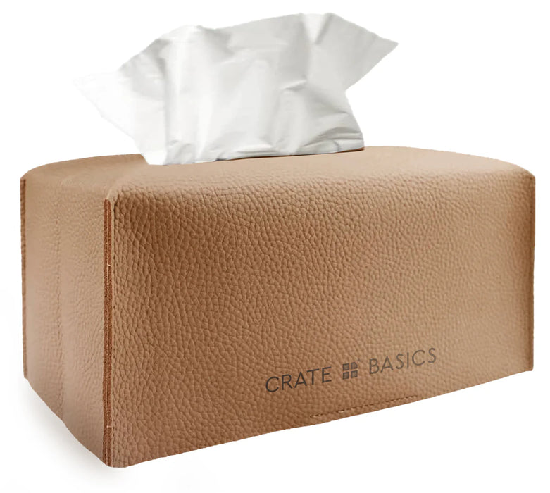 CRATE & BASICS TISSUE BOX SLEEVE LARGE MOD CARAMEL GEAR CRATE & BASICS