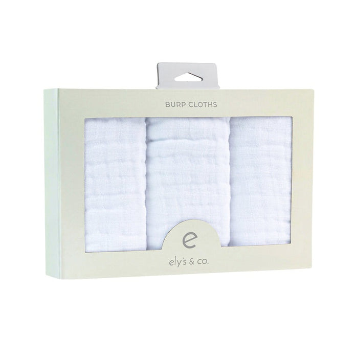 ELY`S & CO. 3 PACK MUSLIN BURP CLOTHS