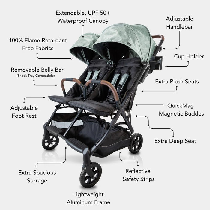 STROLEE DOUBLE STROLLER V² COMPLETE BUNDLE DOUBLE STROLLER STROLEE