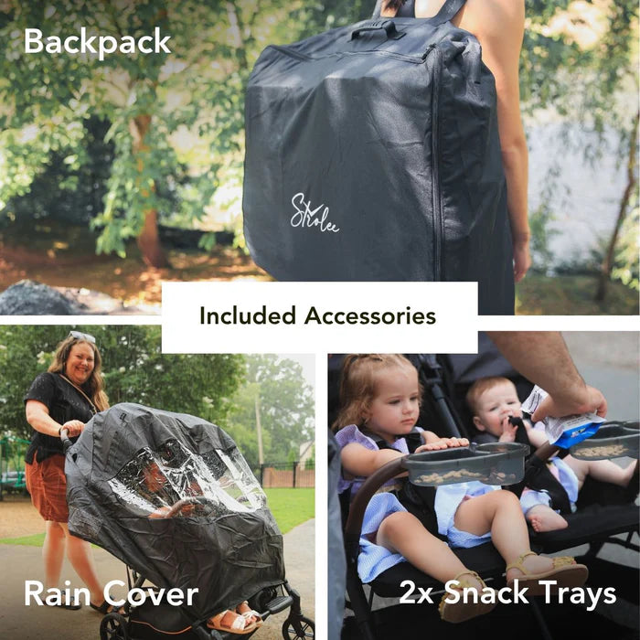 STROLEE DOUBLE STROLLER V² COMPLETE BUNDLE DOUBLE STROLLER STROLEE