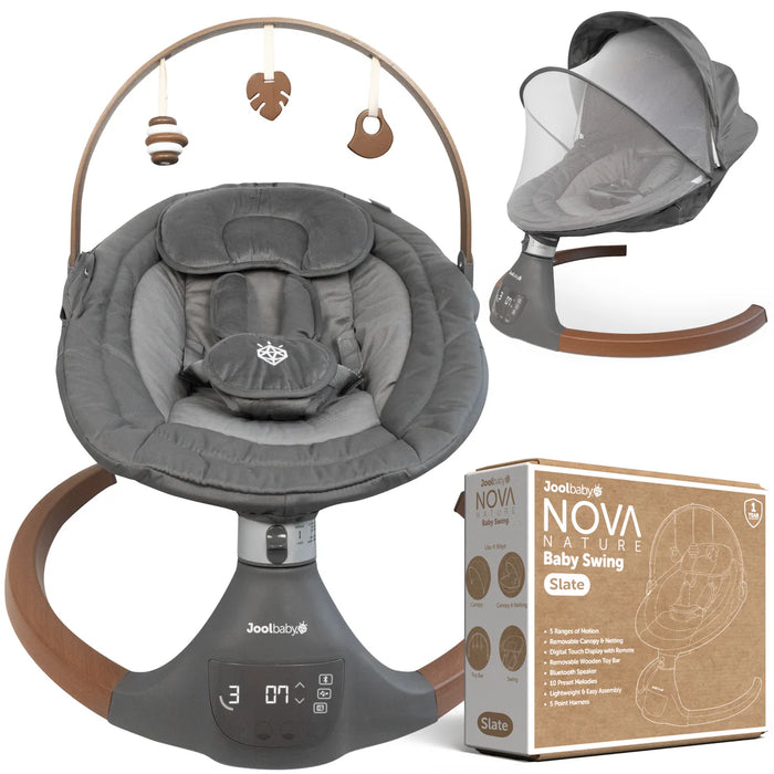 JOOL BABY NOVA NATURE BABY SWING . SLATE SWING JOOL BABY