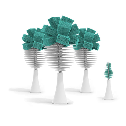 Multi-Pack Replacement Brush Heads Teal Scrub Brush Heads & Refills Nanobébé