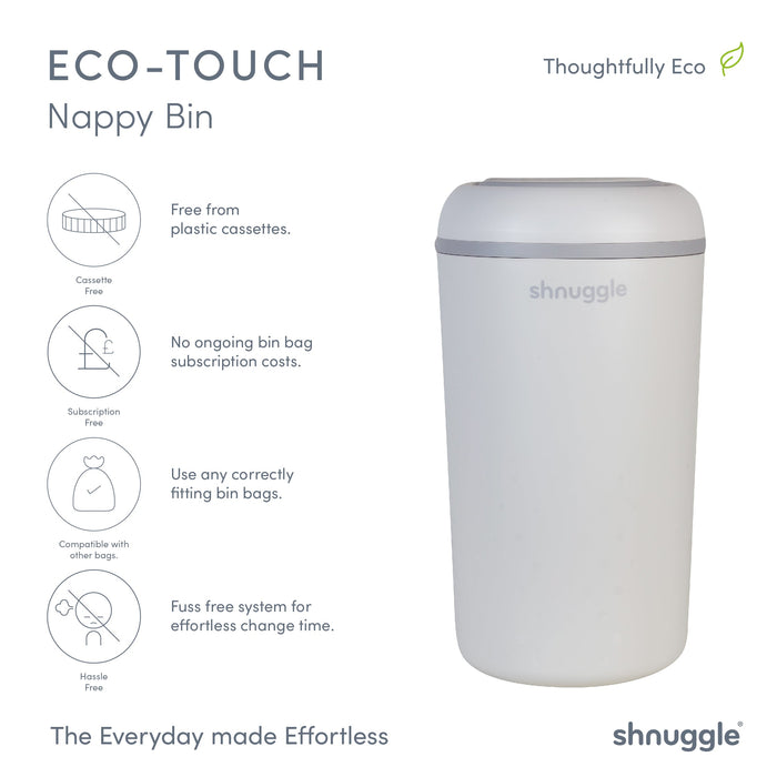 Changing Essentials Kit: Shnuggle Changing Mat + Diaper Pail + Better Bag Liners (90 Day Supply) Changing Mats & Trays M4A