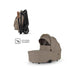 SILVER CROSS NIA COMPACT TRAVEL STROLLER + BASSINET BUNDLE TRAVEL STROLLER SILVER CROSS