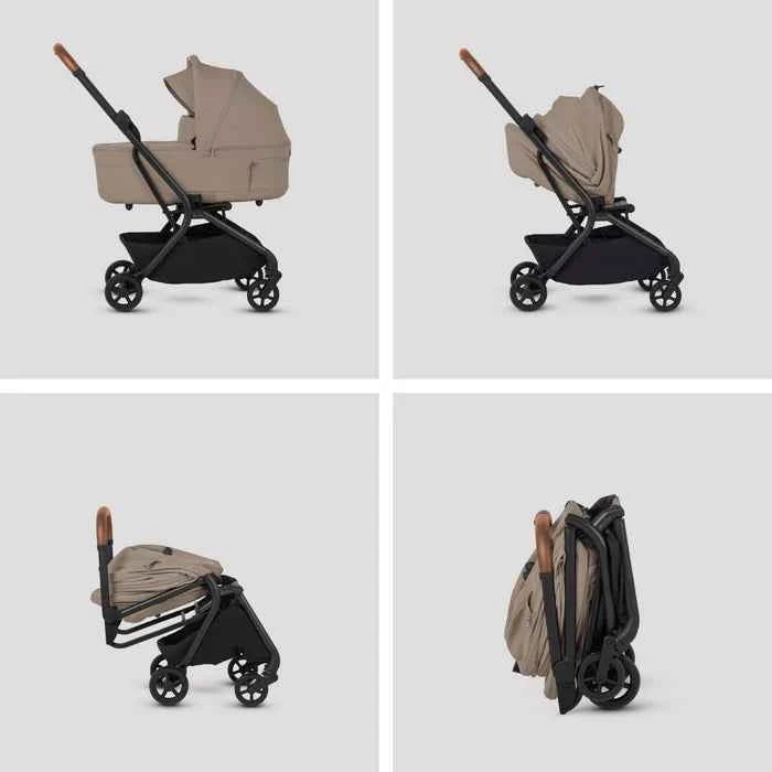 SILVER CROSS NIA COMPACT TRAVEL STROLLER + BASSINET BUNDLE TRAVEL STROLLER SILVER CROSS