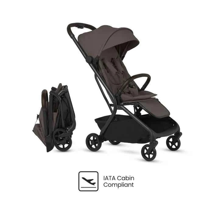 SILVER CROSS NIA COMPACT TRAVEL STROLLER . CHOCOLATE TRAVEL STROLLER SILVER CROSS