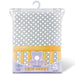 ABSTRACT FITTED SHEET POLKA DOT GREY FOR PORTABLE CRIB - 24" X 38`