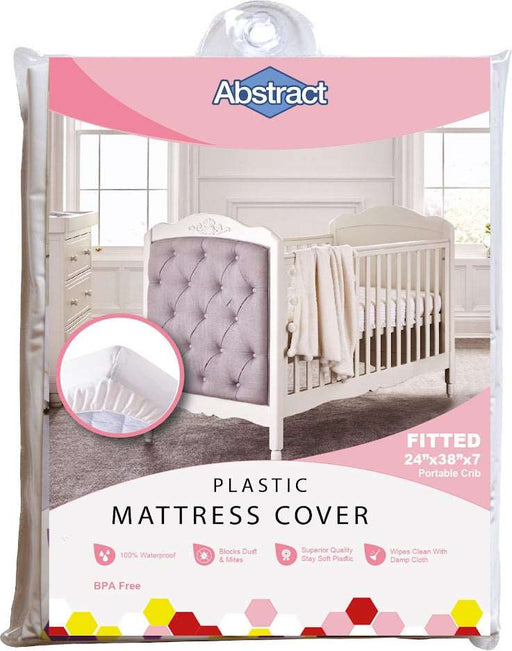 ABSTRACT PLASTIC MATTRESS COVER FITTED 24" X 38" X 7"