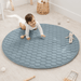 Play Mat with Non-Slip Bottom - Pacific Blue Round - 48" Comfy Cubs