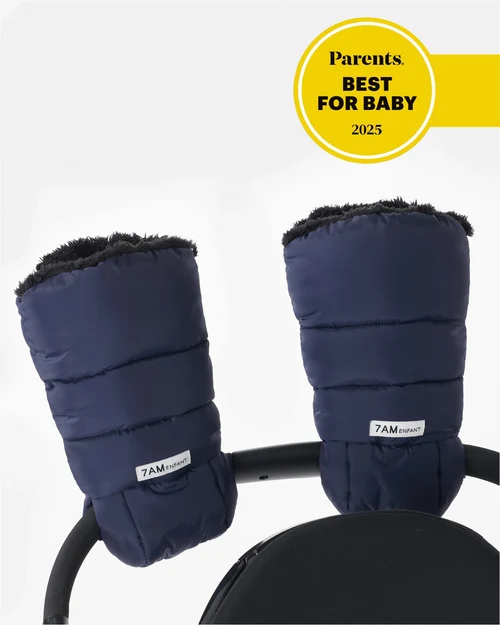 7AM ENFANT WARMMUFFS + STROLLER HAND MUFFS MIDNIGHT BLUE STROLLER GLOVES 7 A.M.