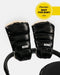7AM ENFANT WARMMUFFS BLACK LIQUID SHINE ARCTIC WHITE FAUX FUR WARMUFFS 7 A.M.