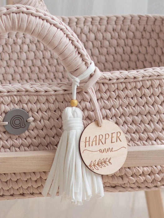 Baby Name Sign for Moses Basket Decor Anzy Home