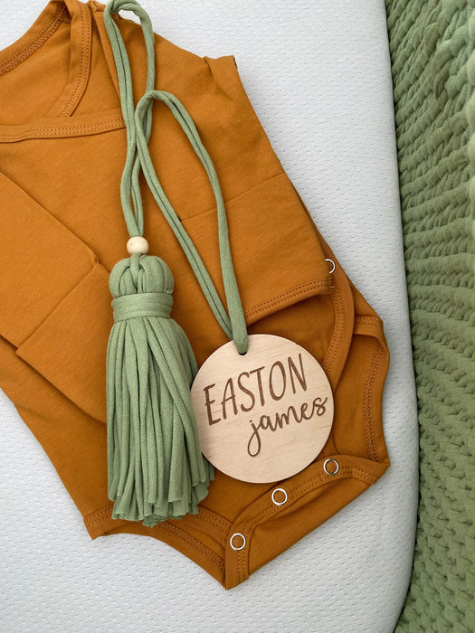 Baby Name Sign for Moses Basket Decor Anzy Home