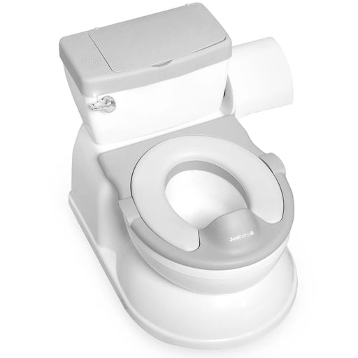 JOOL BABY REAL FEEL 2-IN-1 POTTY WITH WIPES STORAGE, FLUSHING SOUNDS - GREY POTTY TRAINING JOOL BABY