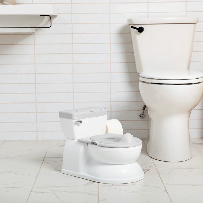 JOOL BABY REAL FEEL 2-IN-1 POTTY WITH WIPES STORAGE, FLUSHING SOUNDS - GREY POTTY TRAINING JOOL BABY