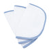 VELUDA GENTLE TOUCH BABY WASHCLOTH FOR SENSETIVE SKIN . BLUE TOWELS VELUDA