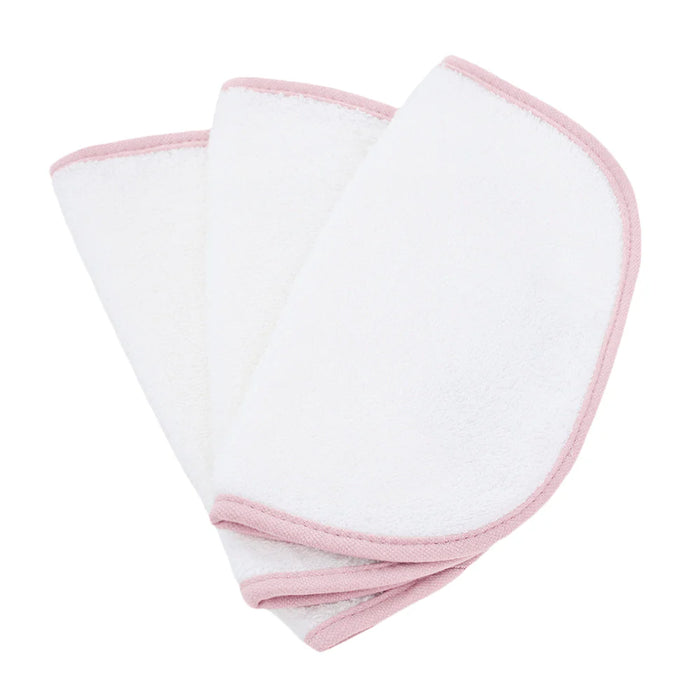 VELUDA GENTLE TOUCH BABY WASHCLOTH FOR SENSETIVE SKIN . PINK TOWELS VELUDA