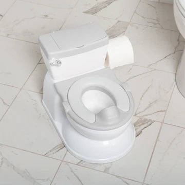 JOOL BABY REAL FEEL 2-IN-1 POTTY WITH WIPES STORAGE, FLUSHING SOUNDS - GREY POTTY TRAINING JOOL BABY