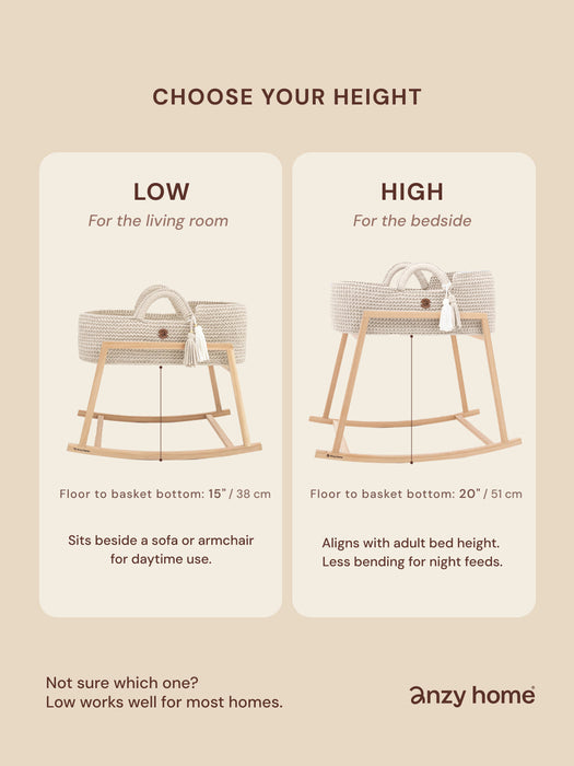 Rocking Stand for Standard Baby Moses Basket Rocking stands Anzy Home