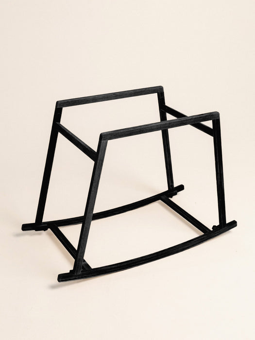 Rocking Stand for Standard Baby Moses Basket Black Wood High 20" Rocking stands Anzy Home