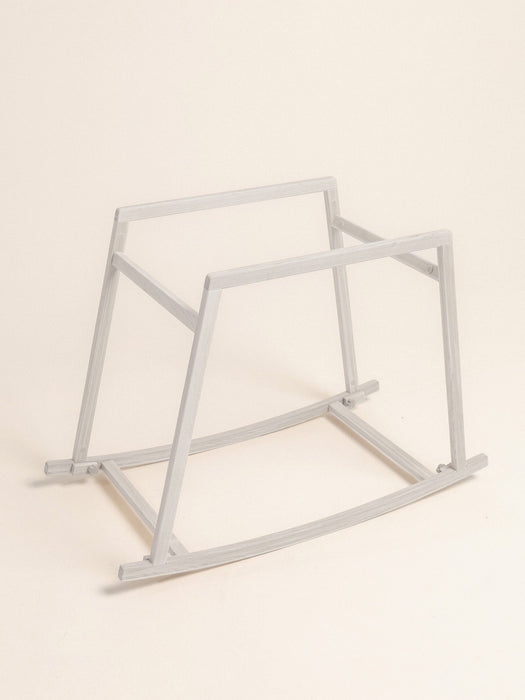 Rocking Stand for Standard Baby Moses Basket White Wood High 20" Rocking stands Anzy Home