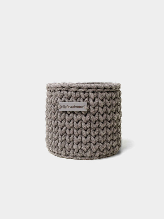 Round Storage Baskets w/ Lid Recycled | US Stock