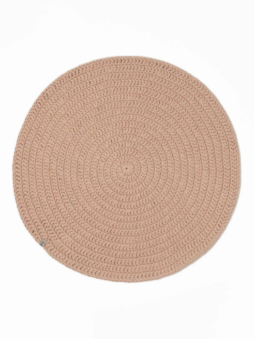Round plain rug