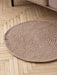 Round plain rug