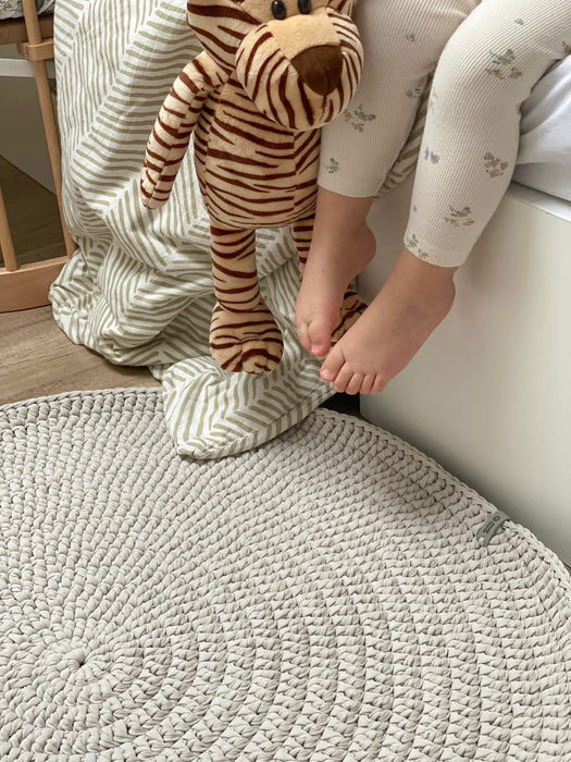 Round plain rug Rug Anzy Home