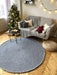 Round plain rug Rug Anzy Home