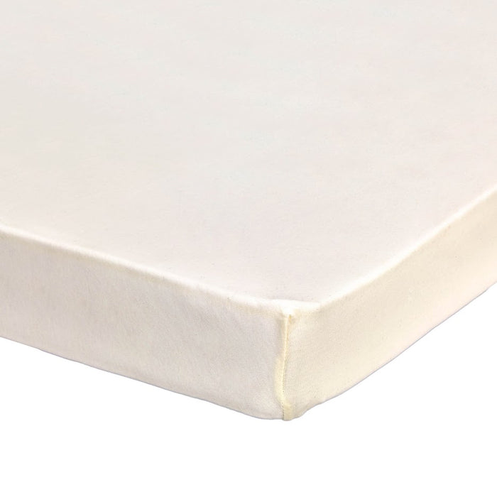 PORT CRIB SHEET RIBBED IVORY