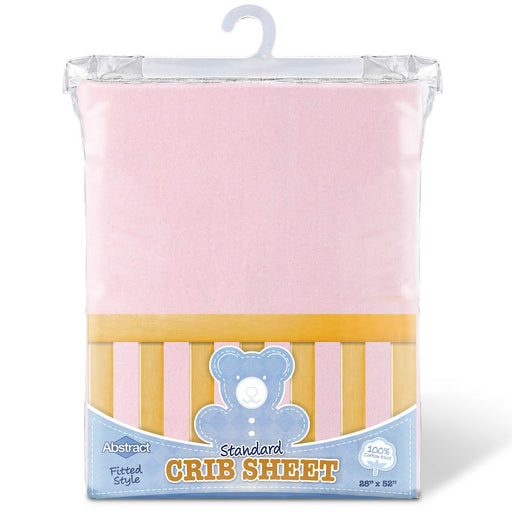 FIT CRIB SHEET PINK