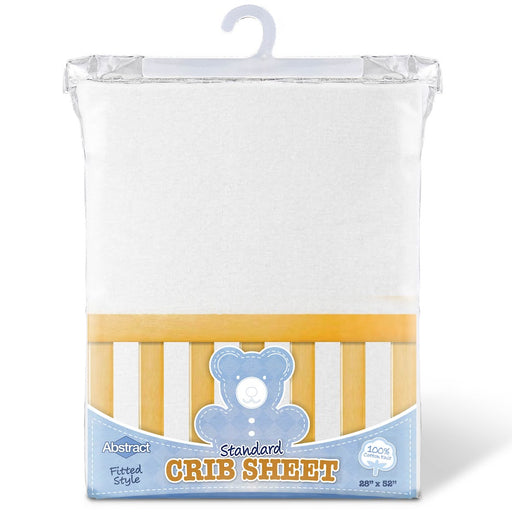 FITTED CRIB SHEET WHITE