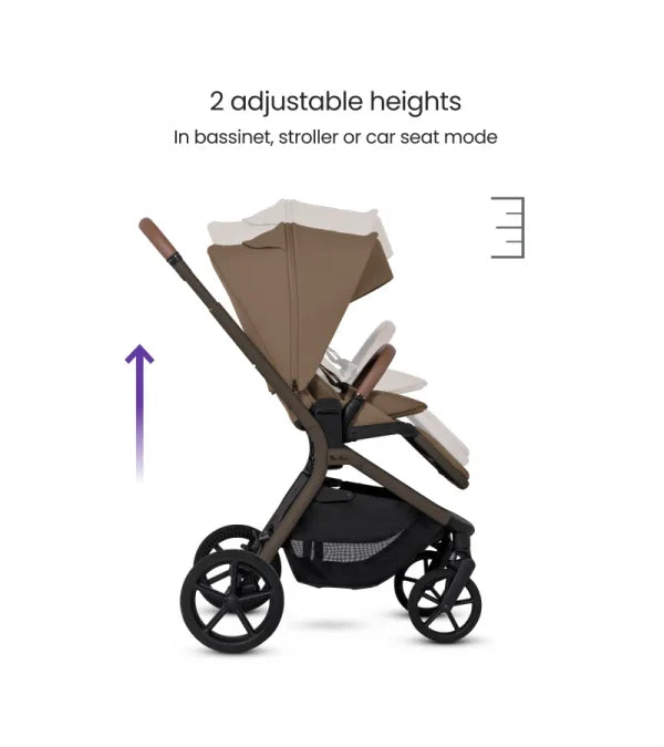 SILVER CROSS BREEZ COMPACT STROLLER + FOLDING BASSINET BUNDLE