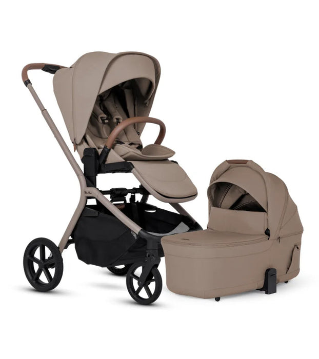 SILVER CROSS BREEZ COMPACT STROLLER + FOLDING BASSINET BUNDLE
