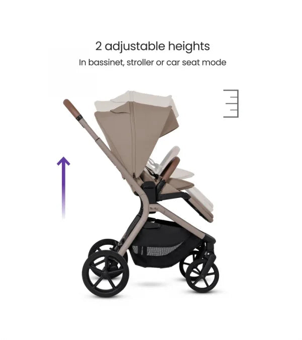 SILVER CROSS BREEZ COMPACT STROLLER + FOLDING BASSINET BUNDLE