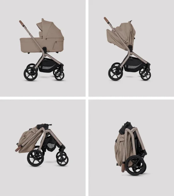 SILVER CROSS BREEZ COMPACT STROLLER + FOLDING BASSINET BUNDLE