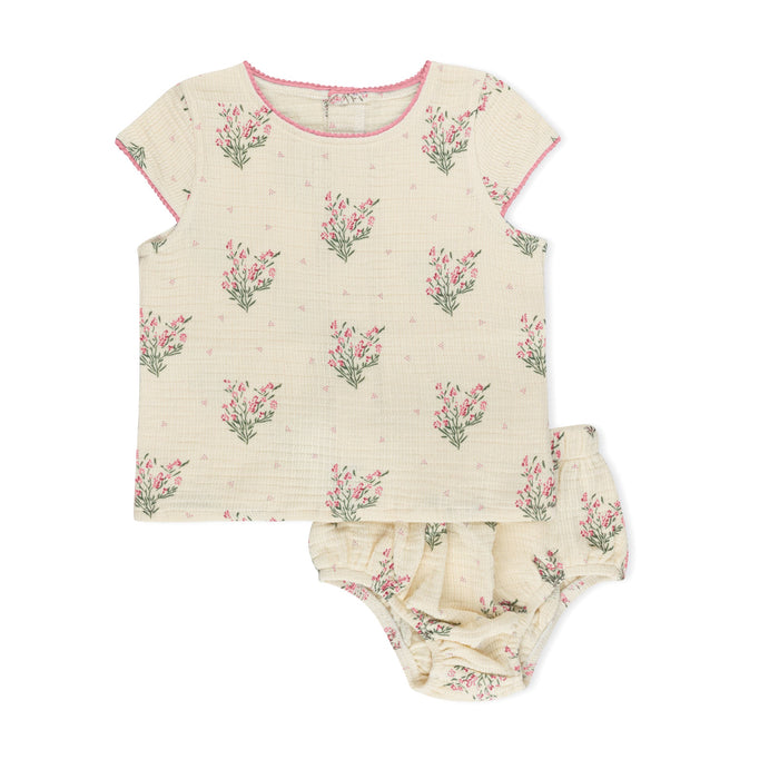 Scattered Floral Short 2 Pc