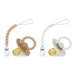 BLEU LA LA LULADREAM PACIFIER + CLIP SET . CAMEL+CREAM PACI CLIP BLEULALA