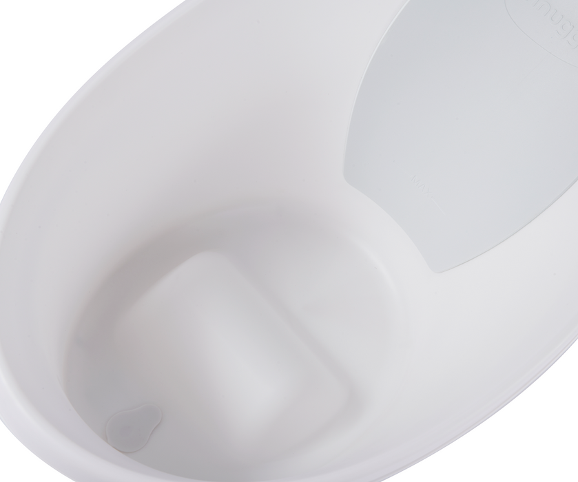 Baby Bathtime Essentials Bundle | Newborn Baby Bath with Support, Rinse Jug, and Ellie Bath Toy Scoop - Taupe Bath M4A