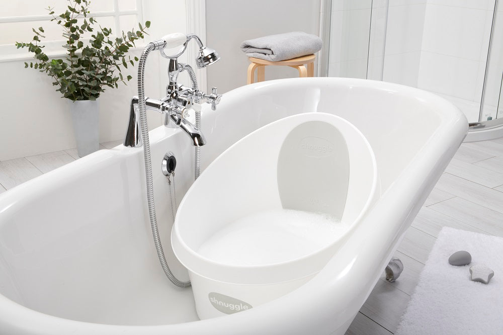 Shnuggle Toddler Bath Tub | Big Bath for bigger kids | Child bathtub seat support | Fits in shower and adult bath Bath M4A