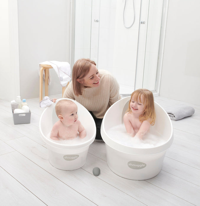 Shnuggle Toddler Bath Tub | Big Bath for bigger kids | Child bathtub seat support | Fits in shower and adult bath Bath M4A